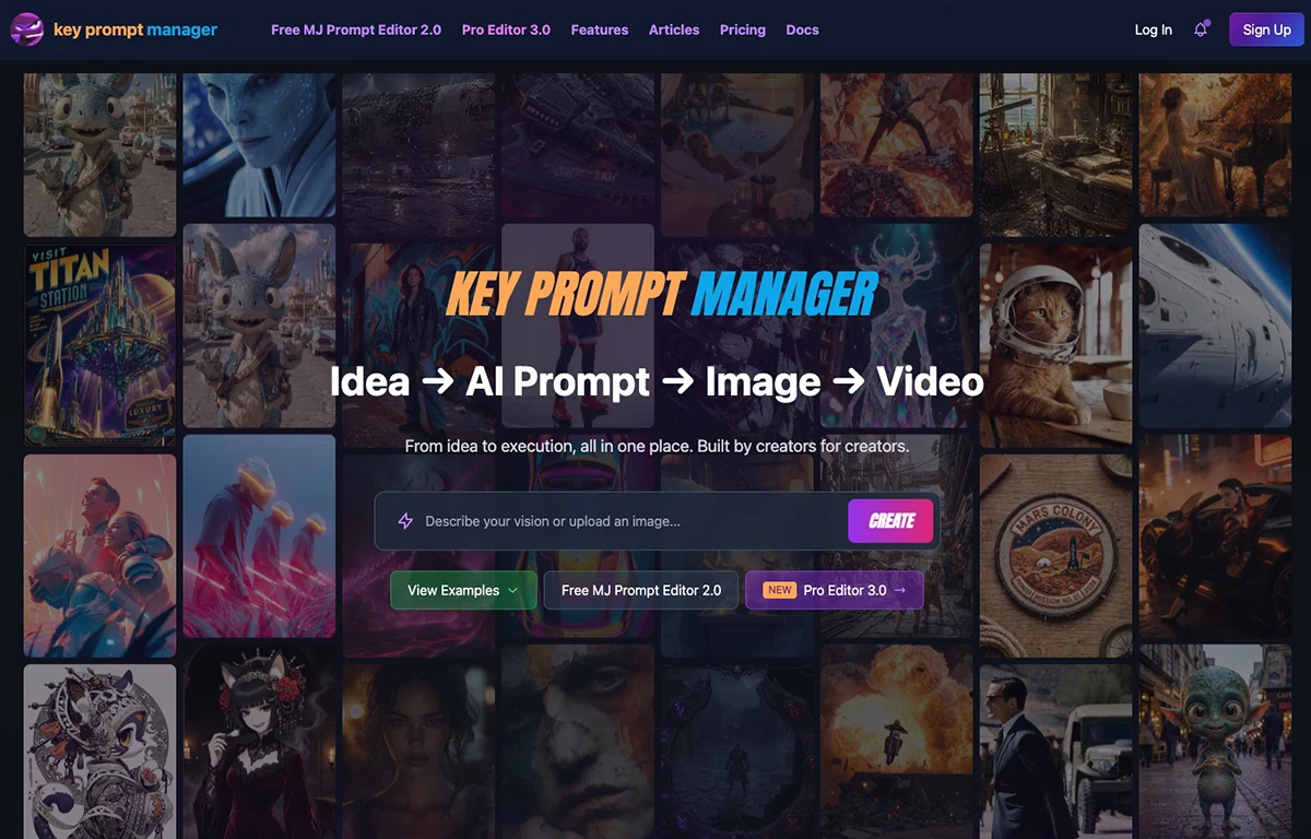Key Prompt Manager interface